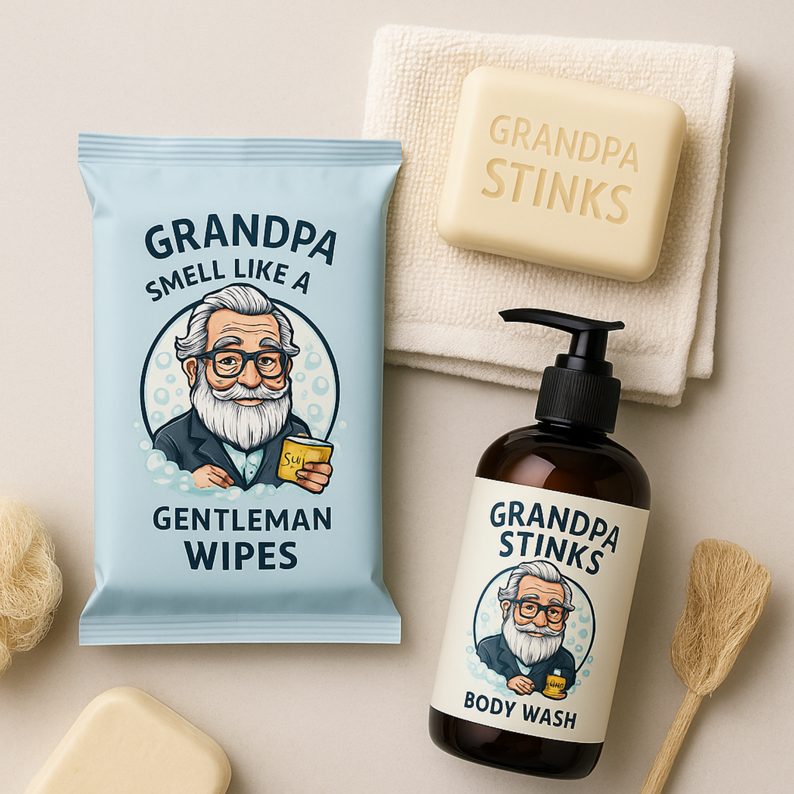 Grandpa Smell Like a Gentleman Wipes
